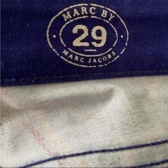 Marc Jacob's Blue Tulip Print Skinny Jeans Size 29 - Picture 7 of 8